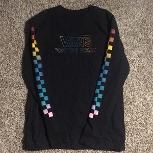 vans checkered rainbow shirt
